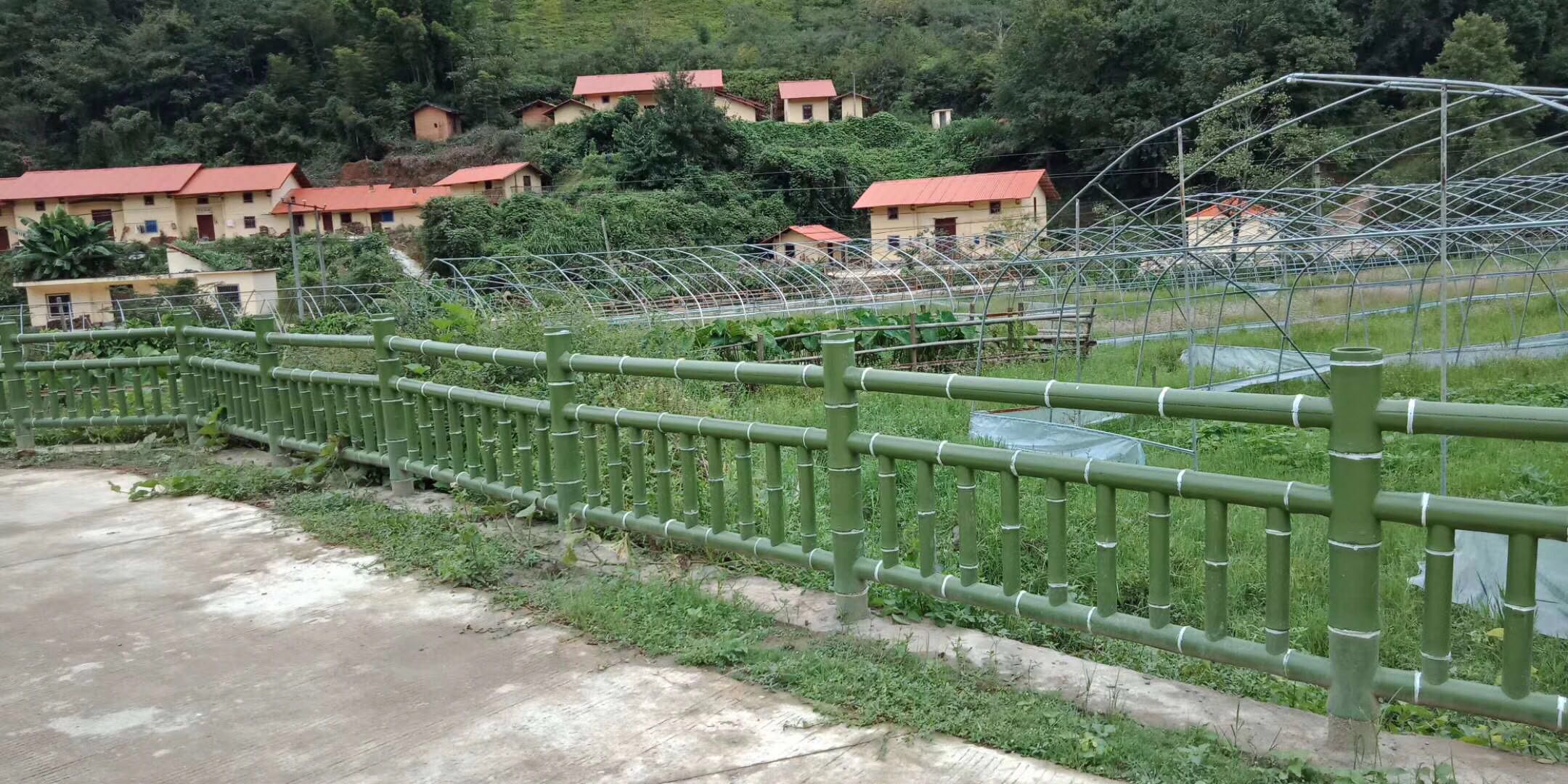 仿竹水泥護欄